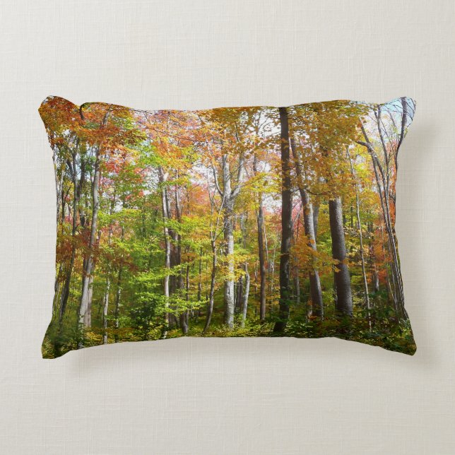 Herfst Forest I Autumn Landscape Photography Accent Kussen (Voorkant)