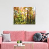 Herfst Forest I Autumn Landscape Photography Canvas Afdruk (Insitu (Woonkamer))