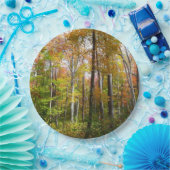 Herfst Forest I Autumn Landscape Photography Papieren Bordje (Feest)