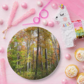 Herfst Forest I Autumn Landscape Photography Papieren Bordje (Feest)