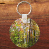 Herfst Forest I Autumn Landscape Photography Sleutelhanger (Achterkant)