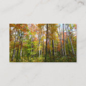 Herfst Forest I Autumn Landscape Photography Visitekaartje (Achterkant)