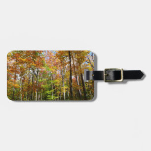 Herfst Forest II Autumn Landscape Photography Bagagelabel