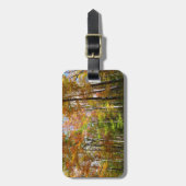 Herfst Forest II Autumn Landscape Photography Bagagelabel (Voorkant verticaal)