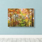 Herfst Forest II Autumn Landscape Photography Canvas Afdruk (Insitu (Houten vloer))