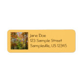 Herfst Forest II Autumn Landscape Photography Etiket (Voorkant)