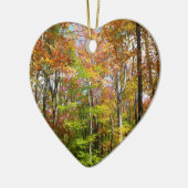 Herfst Forest II Autumn Landscape Photography Keramisch Ornament (Links)