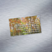 Herfst Forest II Autumn Landscape Photography Magnetisch Visitekaartje (Voorbeeld)