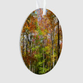 Herfst Forest II Autumn Landscape Photography Ornament (voorkant)