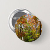 Herfst Forest II Autumn Landscape Photography Ronde Button 5,7 Cm (Voorkant /achterkant)
