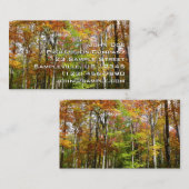 Herfst Forest II Autumn Landscape Photography Visitekaartje (Voorkant / Achterkant)