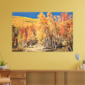 Herfst Forest Landscape Canvas Afdruk (Insitu (Woonkamer))