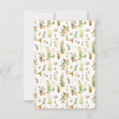 Herfst Forest Leaves Fall Wedding RSVP Kaarten Kaartje (Achterkant)