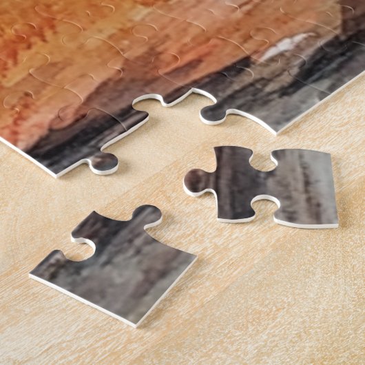 Herfst Forest Stream Puzzel Legpuzzel (Zijkant)