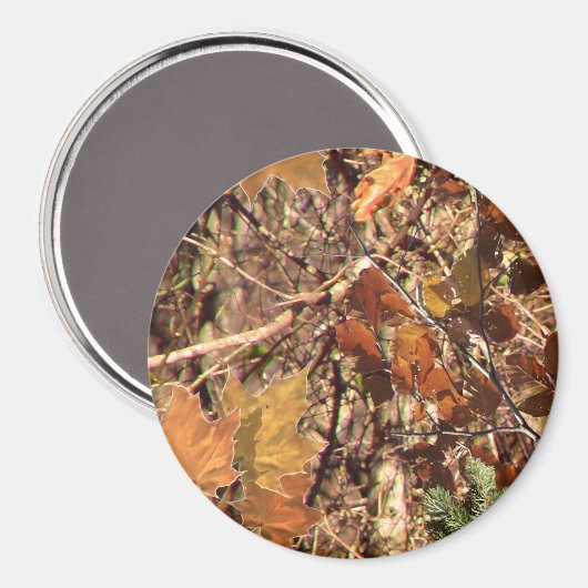 Herfst Forest Struik Camouflage Magneet (Voorkant / Achterkant)