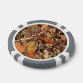 Herfst Forest Struik Camouflage Pokerchips (Enkel)