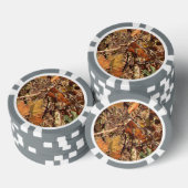 Herfst Forest Struik Camouflage Pokerchips (Opstapeling)