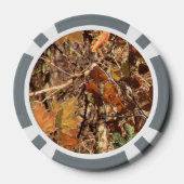 Herfst Forest Struik Camouflage Pokerchips (Achterkant)