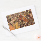 Herfst Forest Struik Camouflage Rechthoekige Sticker (Envelop)