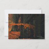 Herfst Forest Sympathy Thank You Card Kaart (Achterkant)