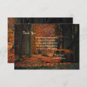 Herfst Forest Sympathy Thank You Card Kaart (Voorkant / Achterkant)