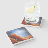 Herfst Forest van het Onderzetter Ocean Marble (Zijkant)