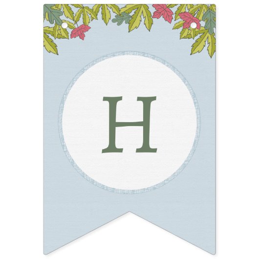 Herfst Forest Vrienden Verjaardag Vlaggetjes (Tweede vlag)