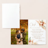 Herfst Foto Elopement Aankondiging Uitnodiging (Display)