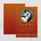 Herfst Foto Save the Date (Voorkant / Achterkant)