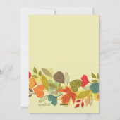 Herfst Foto Thanksgiving Kaart (Achterkant)