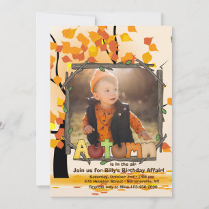 Herfst Foto Uitnodiging
