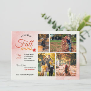 Herfst Fotografie Mini Sessie Sjabloon