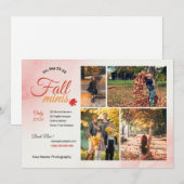 Herfst Fotografie Mini Sessie Sjabloon (Voorkant / Achterkant)