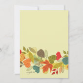 Herfst Fotografie Wenskaart Kaart (Achterkant)