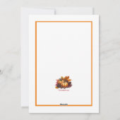 Herfst-fotokaart Feestdagenkaart (Achterkant)