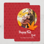Herfst Fotokaart Kaart (Voorkant / Achterkant)