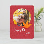 Herfst Fotokaart Kaart (Staand voorkant)