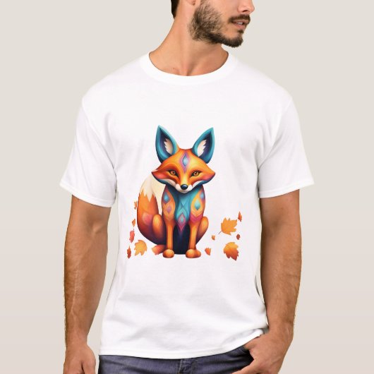 Herfst Fox Alebrije T-shirt (Voorkant)