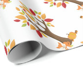Herfst Fox met pomkin Cadeaupapier (Rol Hoek)