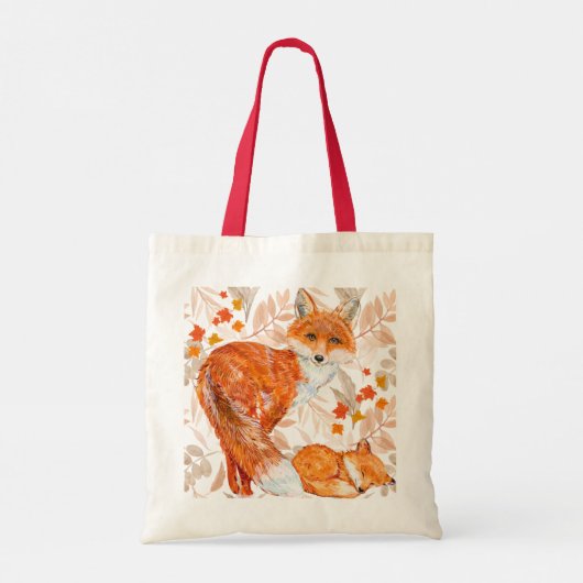 Herfst Fox Recycleable Tas (Achterkant)