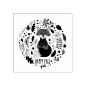 Herfst Fox Stamp Rubberstempel (Afrduk)