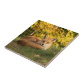 Herfst Fox Tegeltje (Zijkant)