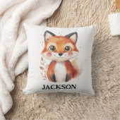 Herfst Fox Waterverf Animal Autumn Schattigee Kind Kussen (Deken)