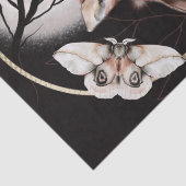 Herfst Fox Waterverf Mysterious Autumn Oracle Tissuepapier (Detail)