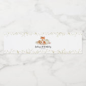 Herfst Fox Ze is een Wilde Eendagse Waterfles Waterfles Etiket (Enkel label)