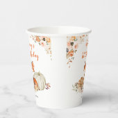 Herfst Fox Ze is een wilde papieren jongen van één Papieren Bekers (Links)