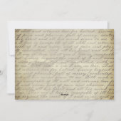 Herfst foxjager met kalligrafische kaart (Achterkant)