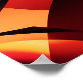 Herfst FRACTAL Boom Poster (Hoek)