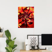 Herfst FRACTALE Boom Poster (Thuiskantoor)
