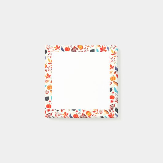 Herfst Framed Post Het Notities Patroon Post-it® Notes (Voorkant)